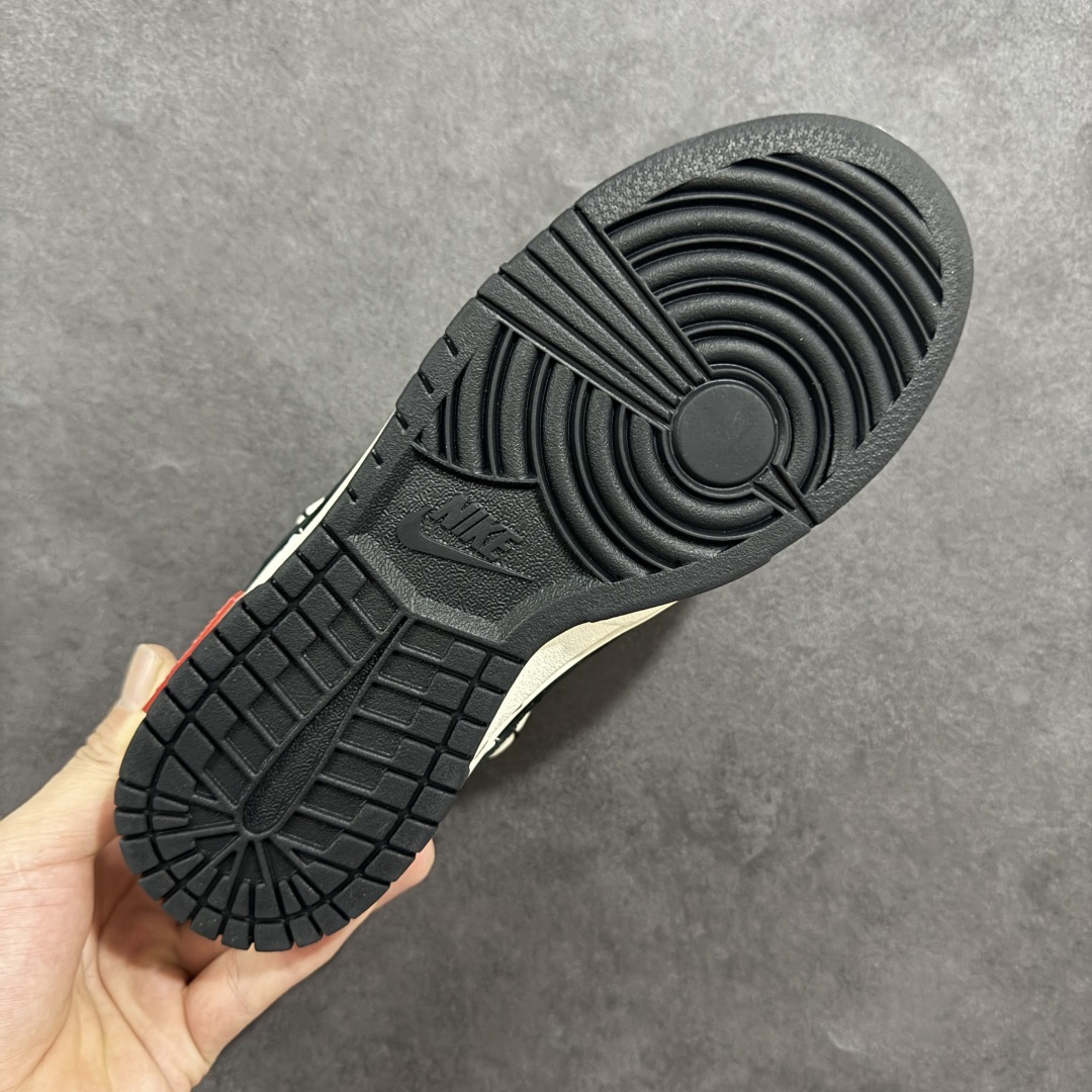 定制版Nike SB Dunk Low 斯图西 x Sup系列 绑带米白黑勾 周年高端定制 低帮休闲板鞋 YX5066-277