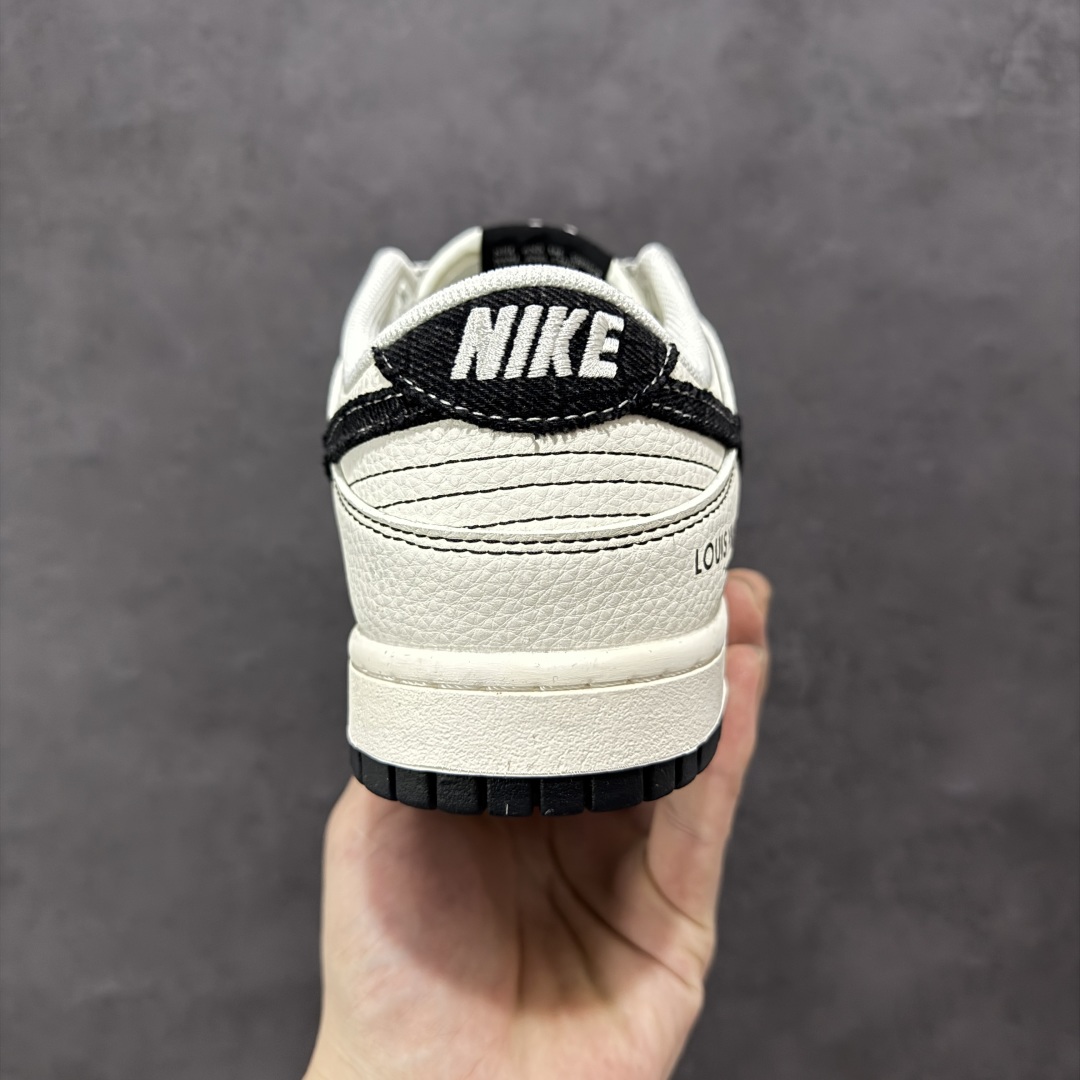 定制版Nike SB Dunk Low LV系列 牛仔布黑勾 周年高端定制 低帮休闲板鞋 FC1688-223