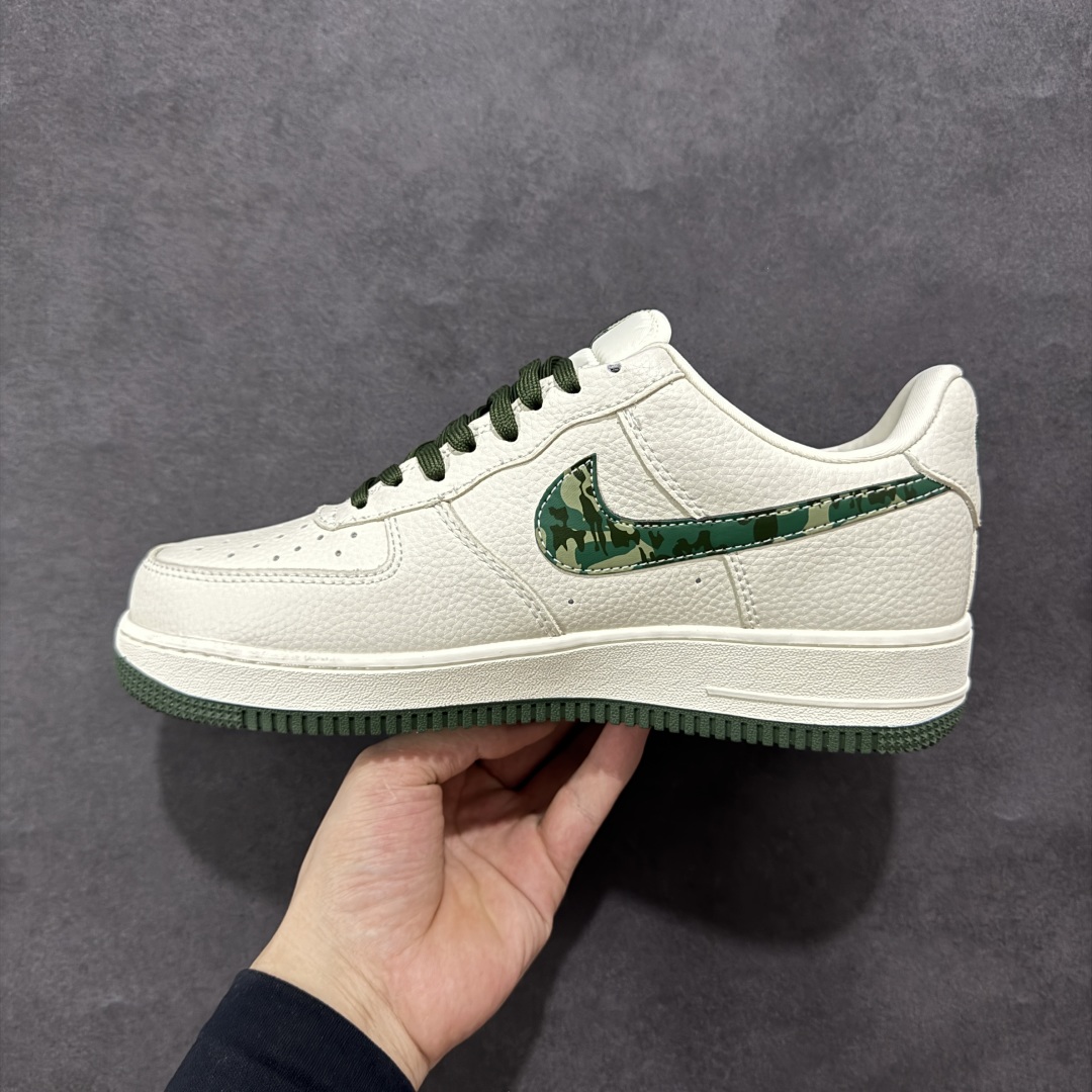 260 定制版海外限量发售！NIke Air Force 1 '07 Low “Supreme联名——绿迷彩勾”空军一号 低帮 运动鞋 休闲鞋 KK1988-069