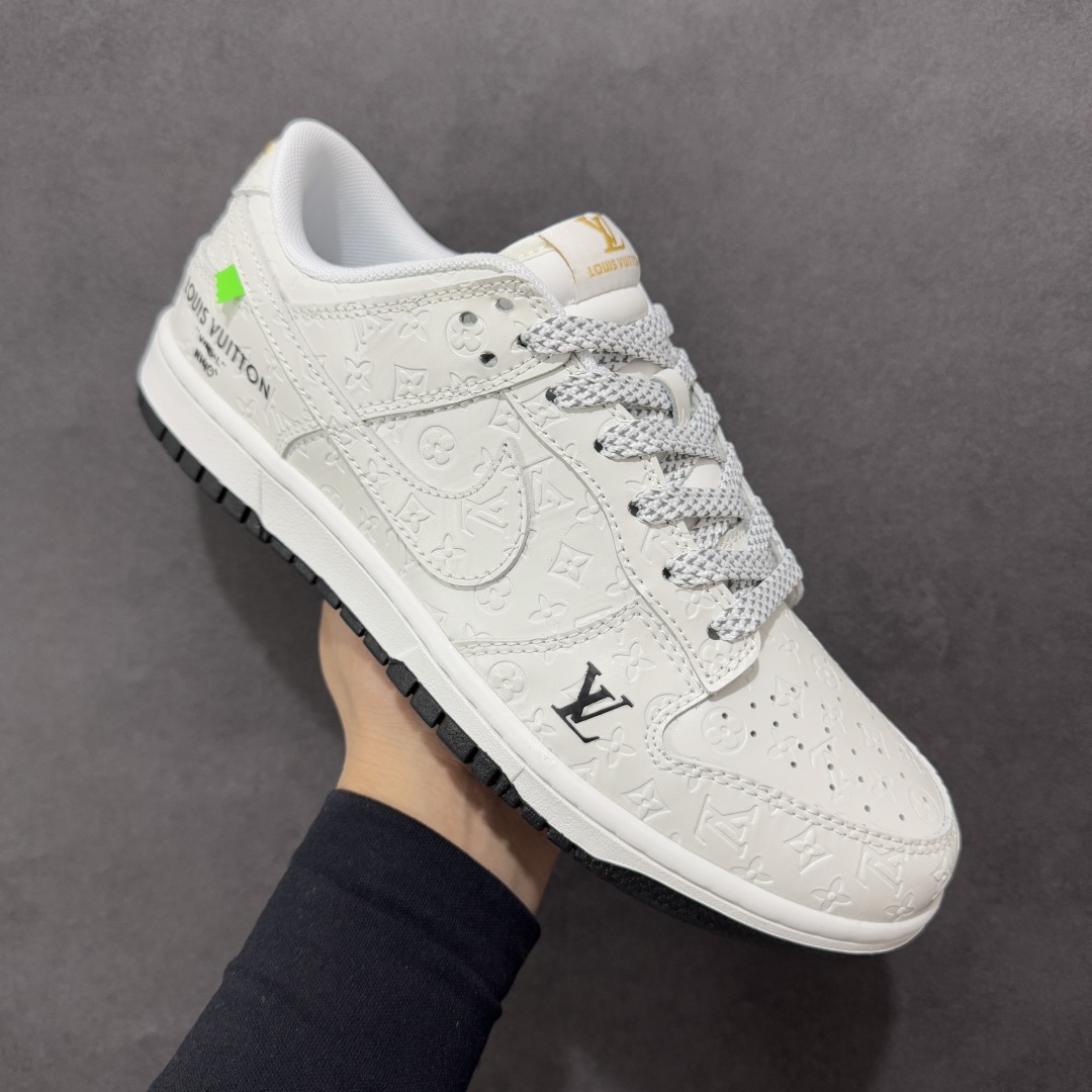 280 定制版Nike SB Dunk Low LV联名 黑白暗印花 周年高端定制 低帮休闲板鞋 XX3168-145
