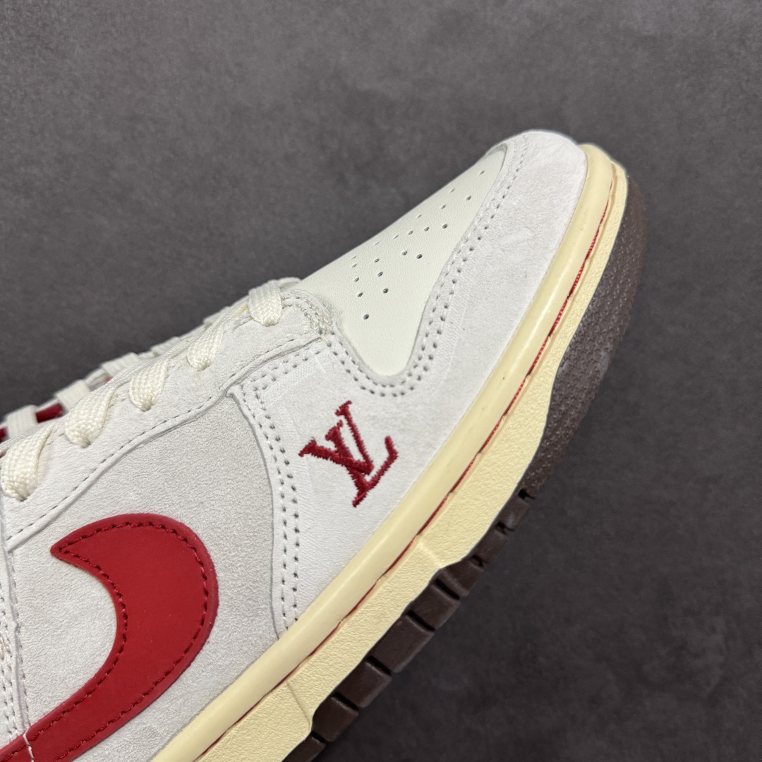 200 定制版Nike SB Dunk Low x LV 米白红勾 QF1568-148