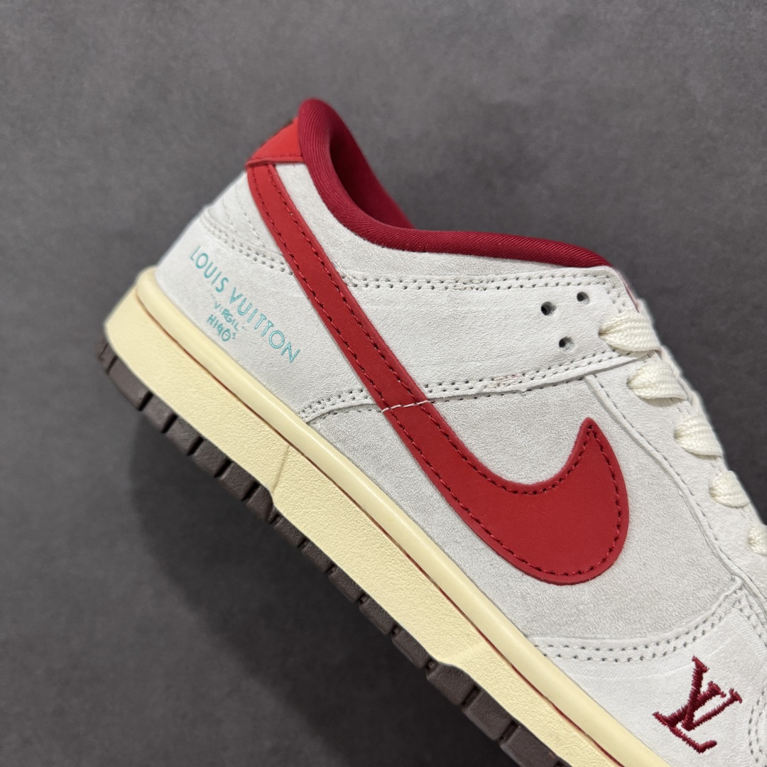 200 定制版Nike SB Dunk Low x LV 米白红勾 QF1568-148