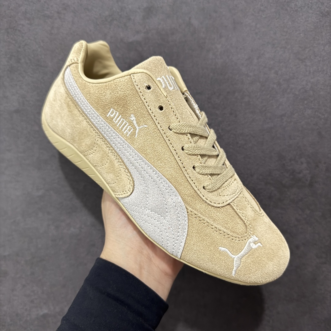 180 正确版PUMA Speedcat 百搭单品 彪马赛车鞋卡其白棕麂皮 403903-02