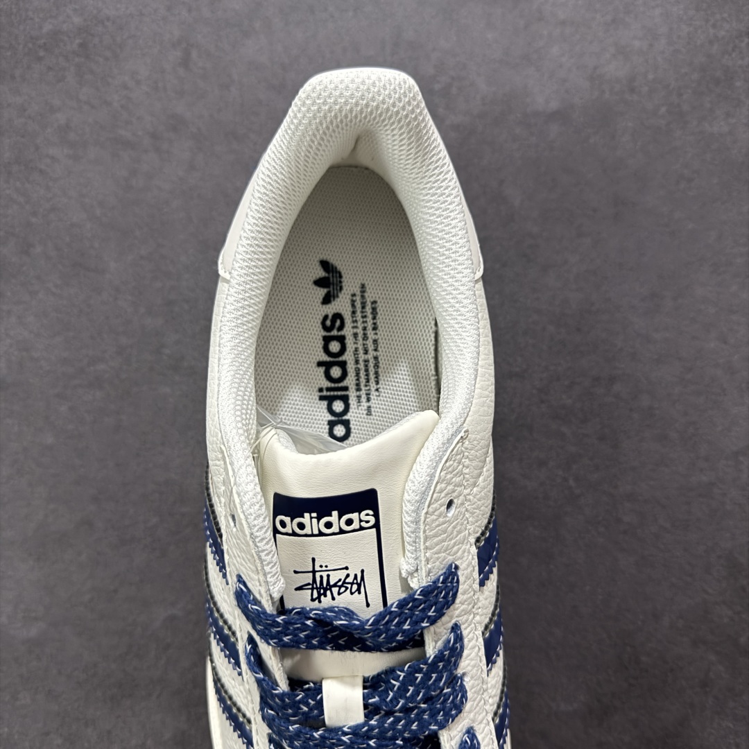 定制版AD Originals Superstar x Stussy 白蓝 JY8903