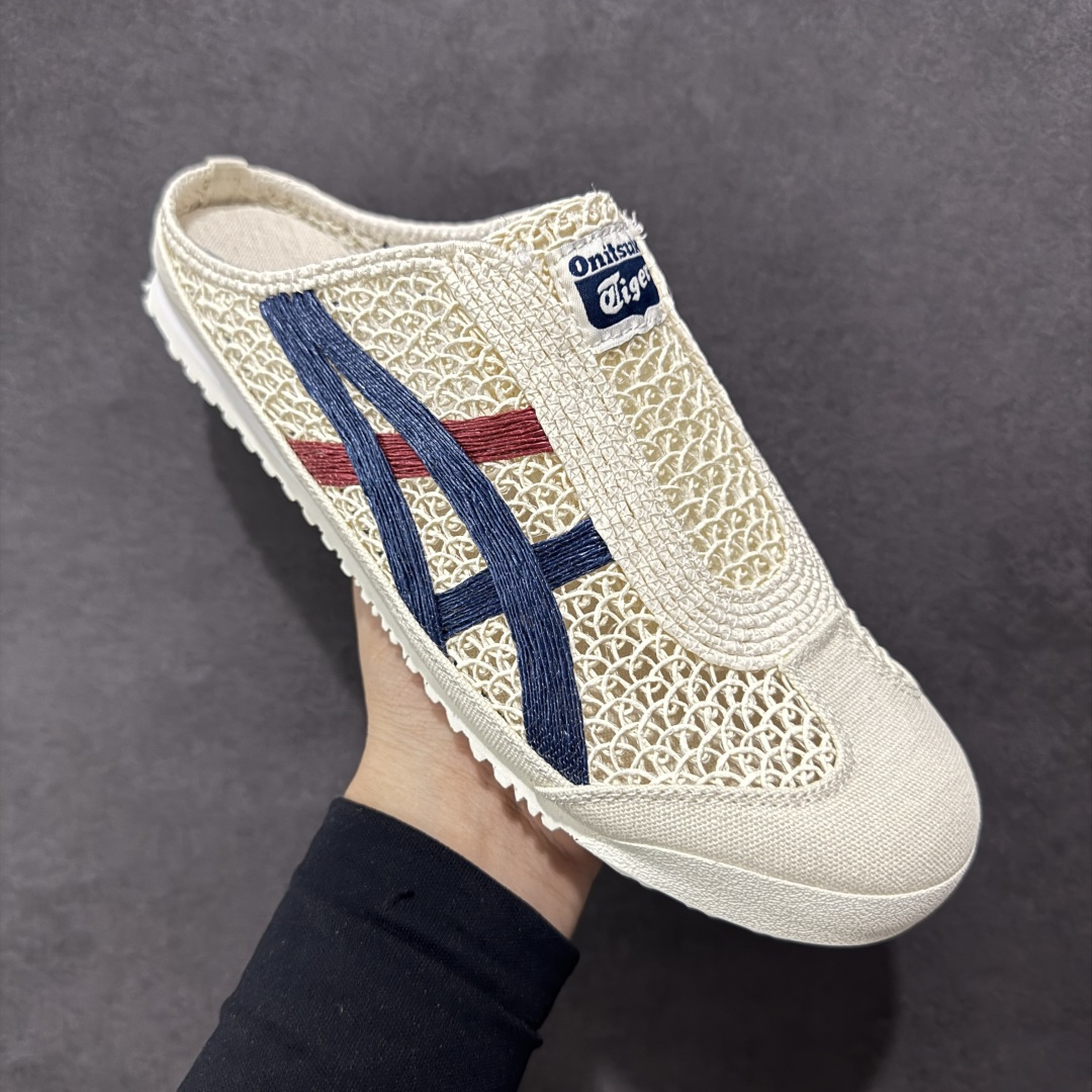 图片[3]-【公司级】Asics Onitsuka Tiger鬼塚虎 MEXICO 66 Sabot 半拖舒适日常 透气轻便 低帮 生活休闲鞋 男女OnitsukaTiger 鬼塚虎从运动中汲取灵感，并致力于打造融合舒适感受与创新设计的时尚品牌。品牌的设计风格既体现了对传统的致敬，同时也表达了对精致风格和现代创意的推崇。我们提供独具个性的全系列产品，打造从头到脚的整体穿搭。每件产品皆以精湛工艺匠心打造，细节考究，品质出众。 尺码：36 37 37.5 38 39 39.5 40.5 41.5 42 42.5 43.5 44 45-选品中心