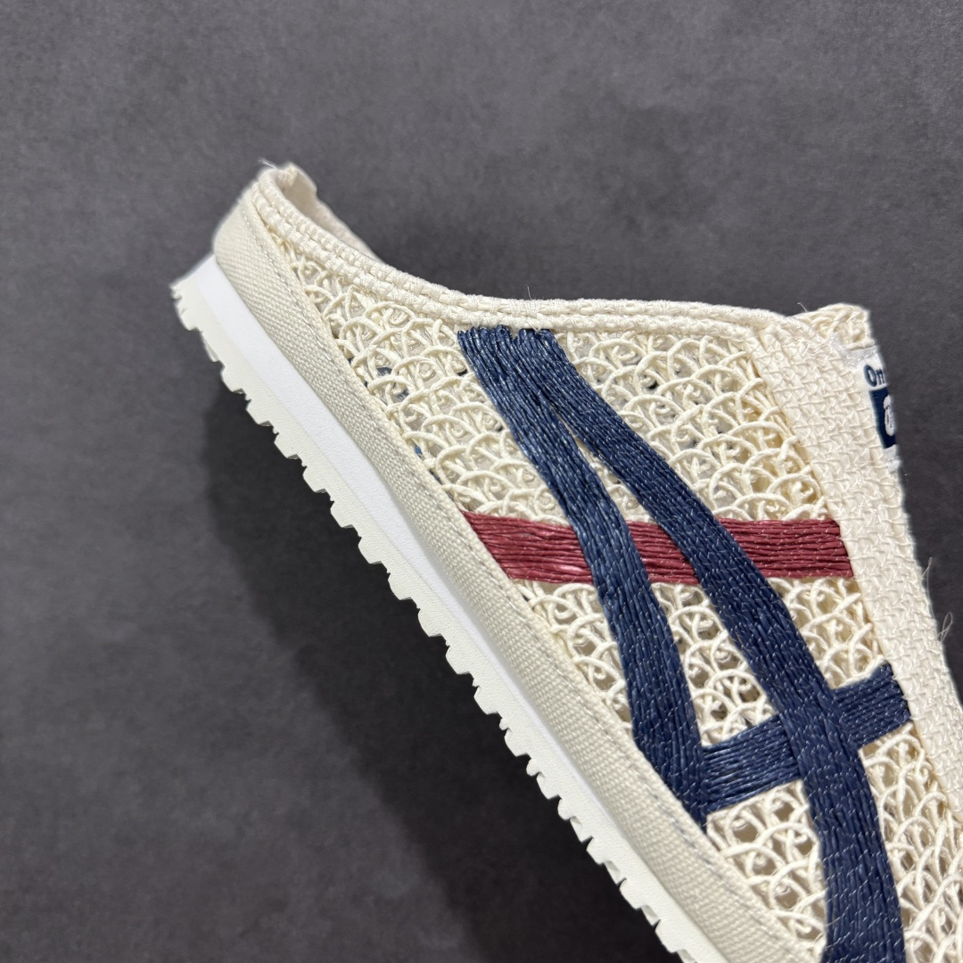 图片[6]-【公司级】Asics Onitsuka Tiger鬼塚虎 MEXICO 66 Sabot 半拖舒适日常 透气轻便 低帮 生活休闲鞋 男女OnitsukaTiger 鬼塚虎从运动中汲取灵感，并致力于打造融合舒适感受与创新设计的时尚品牌。品牌的设计风格既体现了对传统的致敬，同时也表达了对精致风格和现代创意的推崇。我们提供独具个性的全系列产品，打造从头到脚的整体穿搭。每件产品皆以精湛工艺匠心打造，细节考究，品质出众。 尺码：36 37 37.5 38 39 39.5 40.5 41.5 42 42.5 43.5 44 45-选品中心