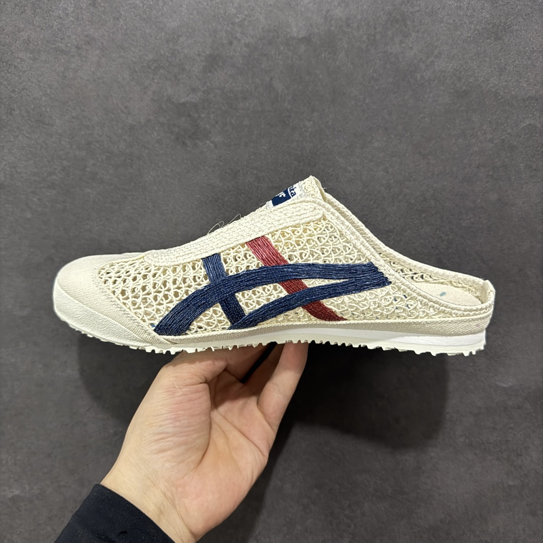 图片[2]-【公司级】Asics Onitsuka Tiger鬼塚虎 MEXICO 66 Sabot 半拖舒适日常 透气轻便 低帮 生活休闲鞋 男女OnitsukaTiger 鬼塚虎从运动中汲取灵感，并致力于打造融合舒适感受与创新设计的时尚品牌。品牌的设计风格既体现了对传统的致敬，同时也表达了对精致风格和现代创意的推崇。我们提供独具个性的全系列产品，打造从头到脚的整体穿搭。每件产品皆以精湛工艺匠心打造，细节考究，品质出众。 尺码：36 37 37.5 38 39 39.5 40.5 41.5 42 42.5 43.5 44 45-选品中心