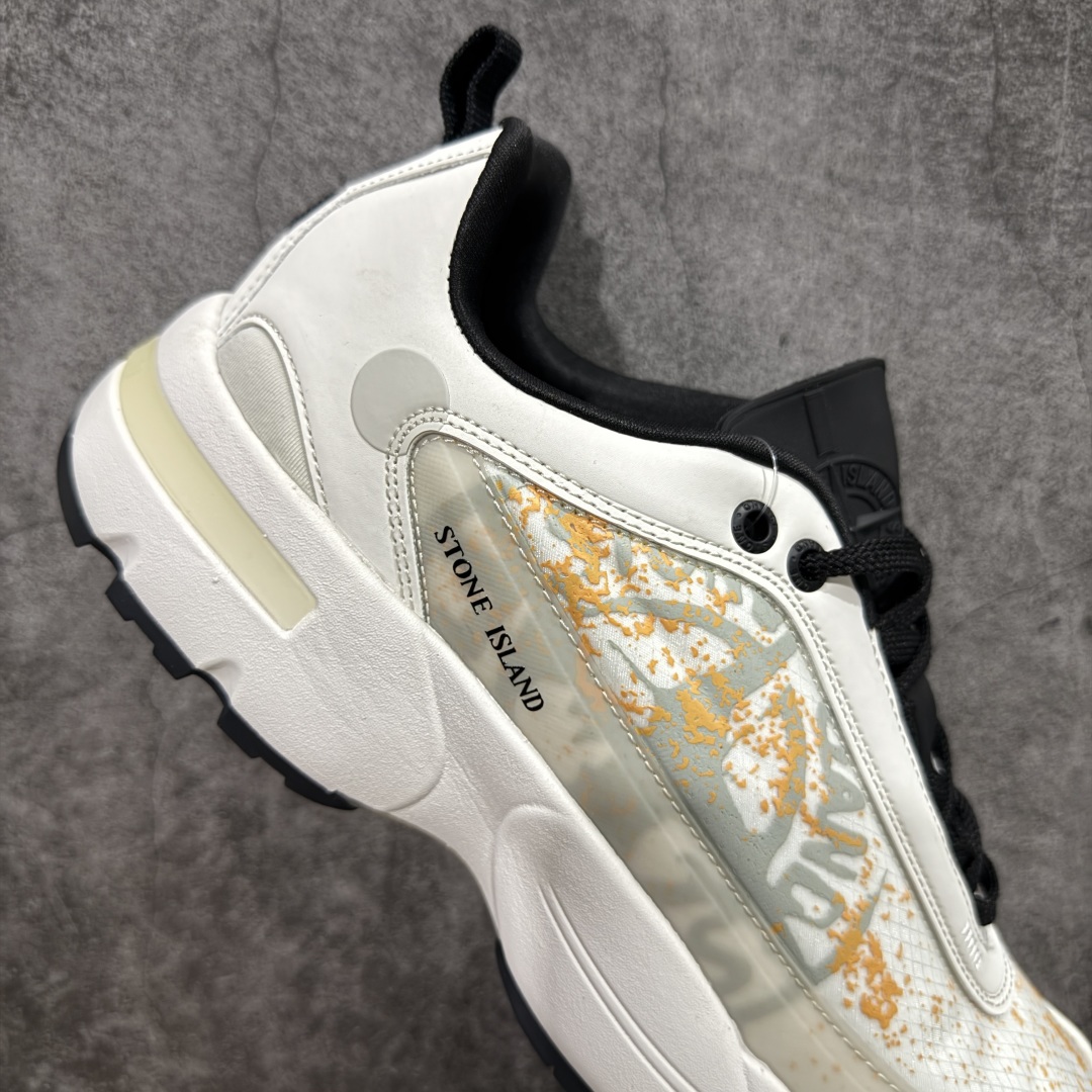  
【K版纯原】Stone Island Grime Panelled 石头岛灰黑色舒适时尚低帮生活休闲
