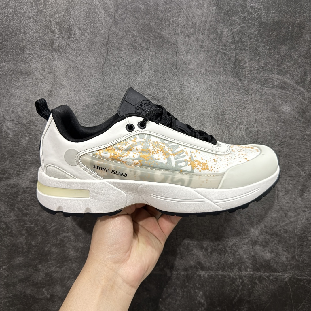  
【K版纯原】Stone Island Grime Panelled 石头岛灰黑色舒适时尚低帮生活休闲