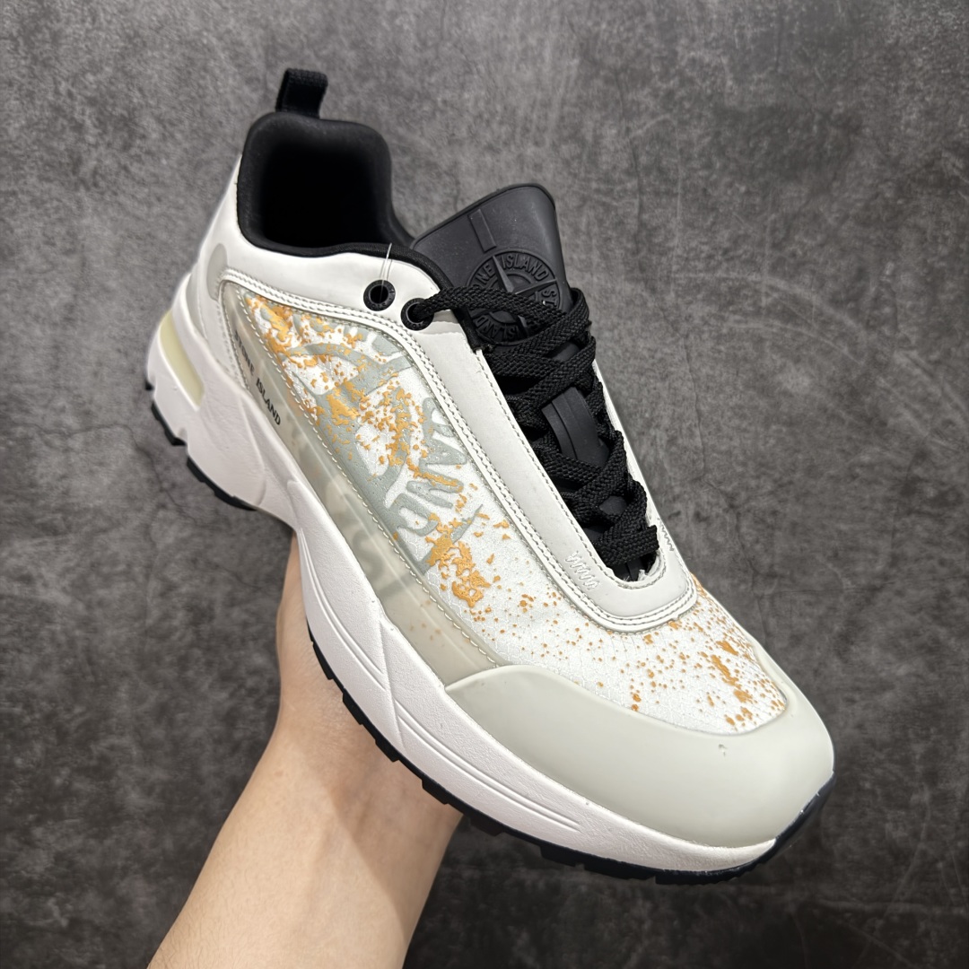  
【K版纯原】Stone Island Grime Panelled 石头岛灰黑色舒适时尚低帮生活休闲