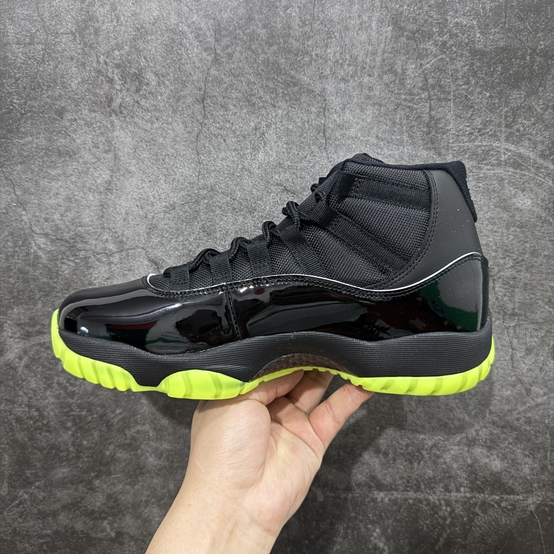 【外贸版】Air Jordan 11 Retro AJ11 乔11黑牛油果绿 CT8012-003