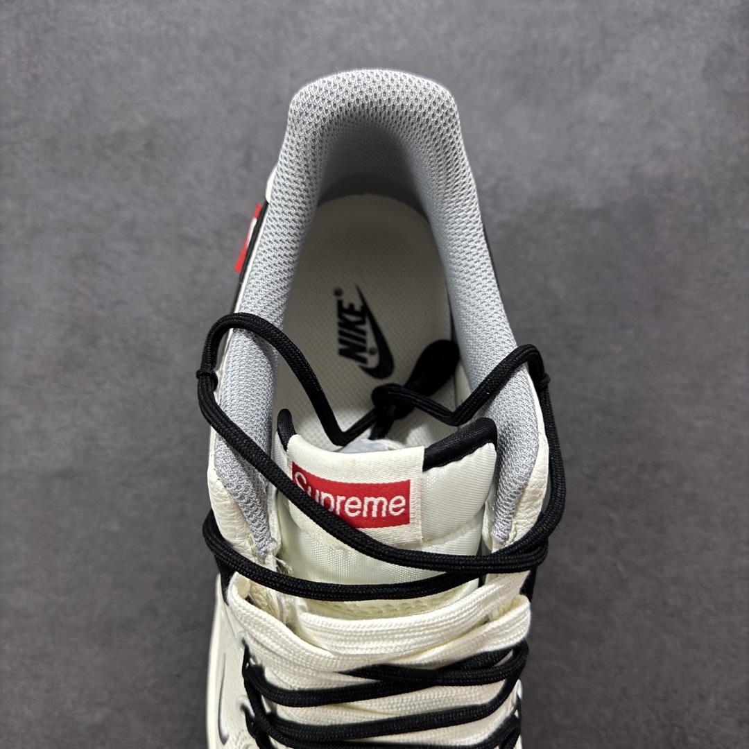  
【定制版】Nike Air Force 1'07 Low Supreme联名 双拼灰黑抽绳 空军一号