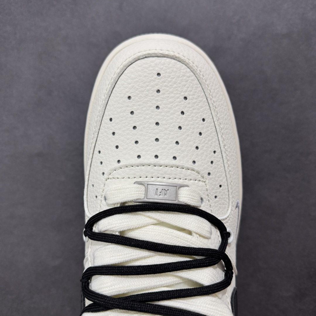  
【定制版】Nike Air Force 1'07 Low Supreme联名 双拼灰黑抽绳 空军一号