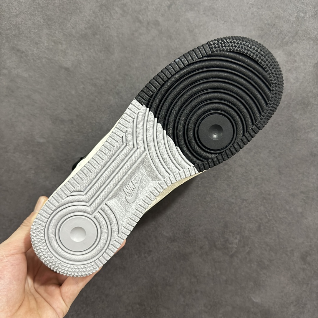  
【定制版】Nike Air Force 1'07 Low Supreme联名 双拼灰黑抽绳 空军一号