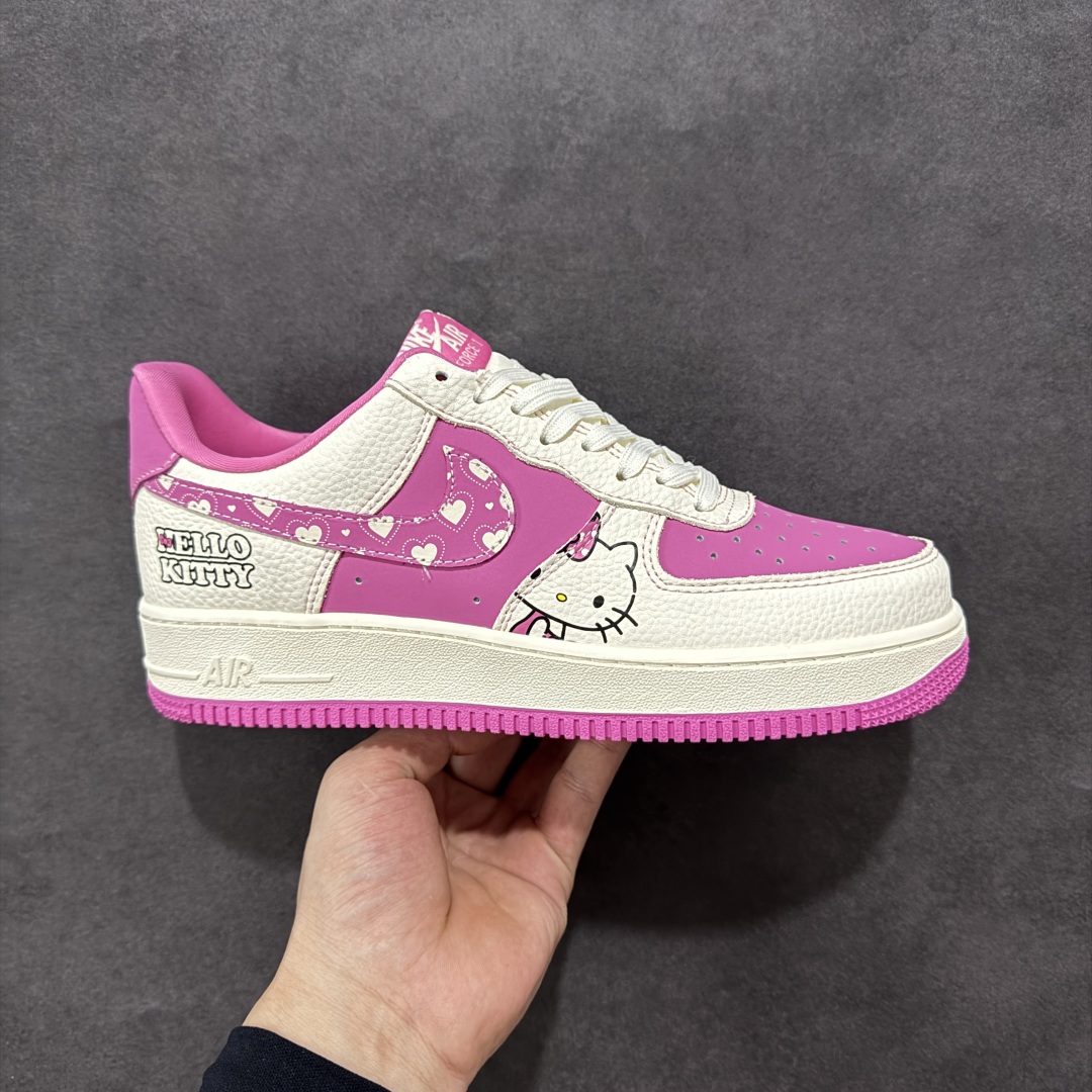  
【定制版】Nike Air Force 1'07 Low 卡通猫联名 粉色卡通猫 空军一号低帮休闲板