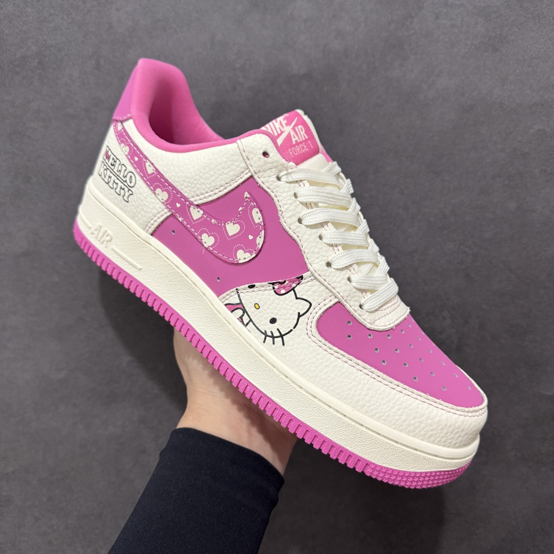  
【定制版】Nike Air Force 1'07 Low 卡通猫联名 粉色卡通猫 空军一号低帮休闲板