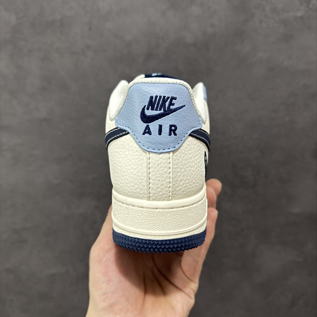  
【定制版】Nike Air Force 1'07 Low Bape联名 米浅深蓝勾 空军一号低帮休闲