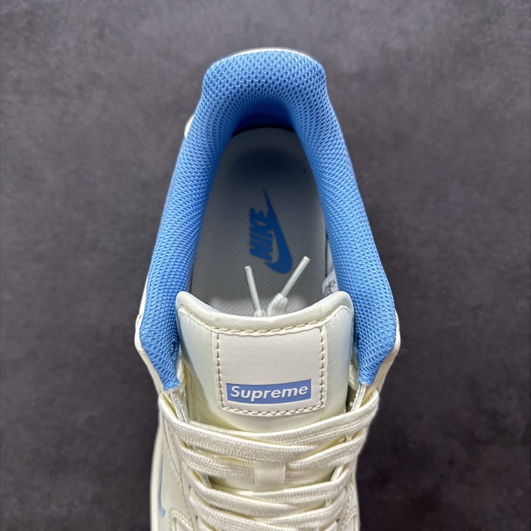  
【定制版】Nike Air Force 1'07 Low Supeme联名 蓝勾生胶 空军一号低帮休