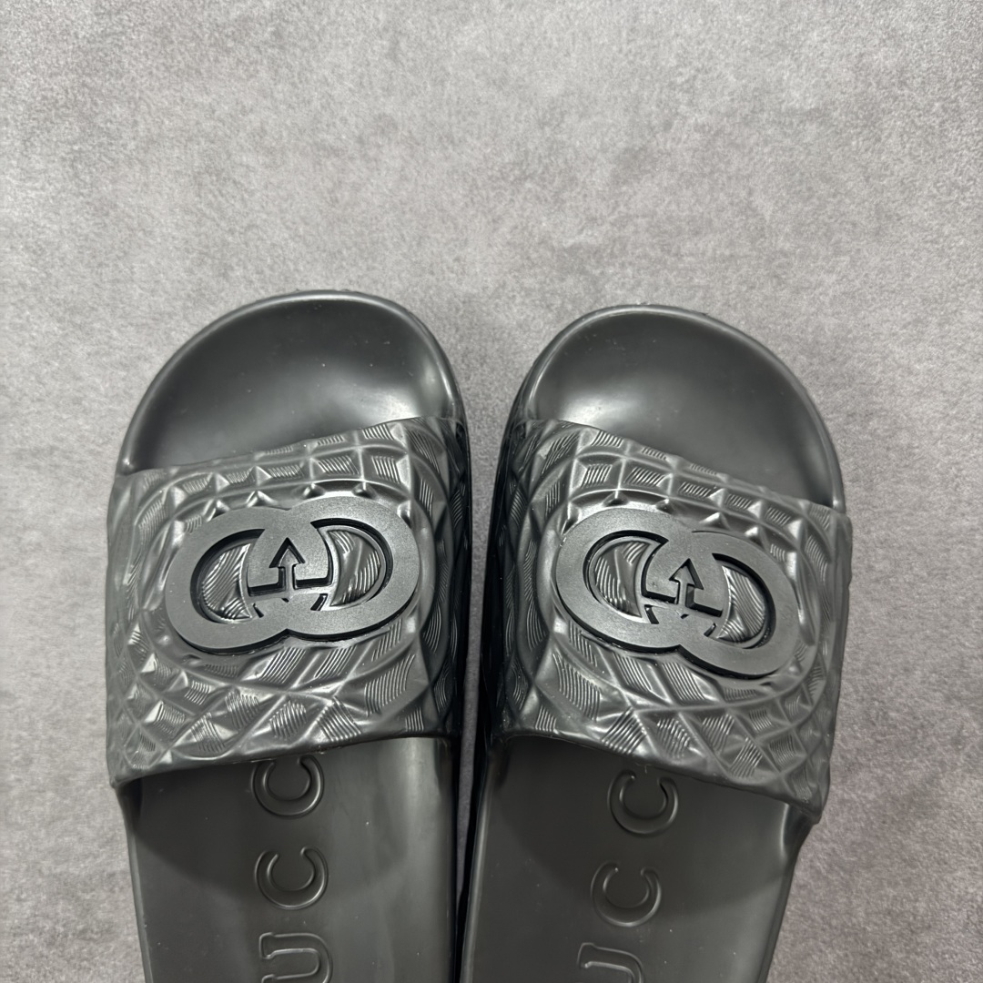 210 广东纯原版本Gucci 古驰 5D压花一体拖鞋