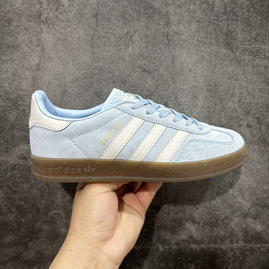 160 XC/T版纯原AD Original Gazelle Indoor Trainers 瞪羚室内鞋系列低帮复古百搭休闲运动德训风板鞋 JI2717