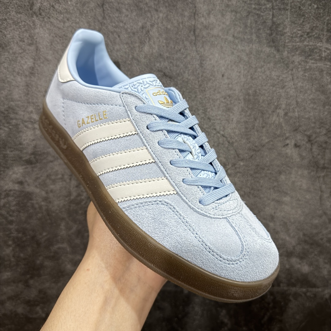 160 XC/T版纯原AD Original Gazelle Indoor Trainers 瞪羚室内鞋系列低帮复古百搭休闲运动德训风板鞋 JI2717