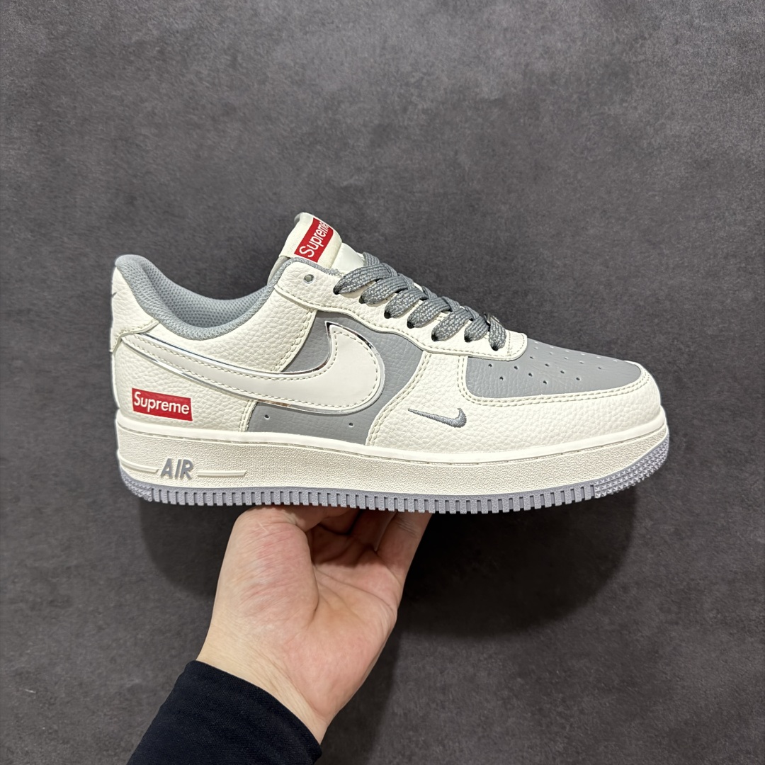【定制版】海外限量发售!公司级NIke Air Force 1 \'07 Low “Supreme联名——米灰亮边”空军一号 低帮 运动鞋 休闲鞋 折边针车 工艺难度大 原楦头原纸板 原装鞋盒 定制五金配件 内置全掌气垫 原厂鞋底 货号:HH7518-058 尺码:36 36.5 37.5 38 38.5 39 40 40.5 41 42 42.5 43 44 44.5 45-选品中心