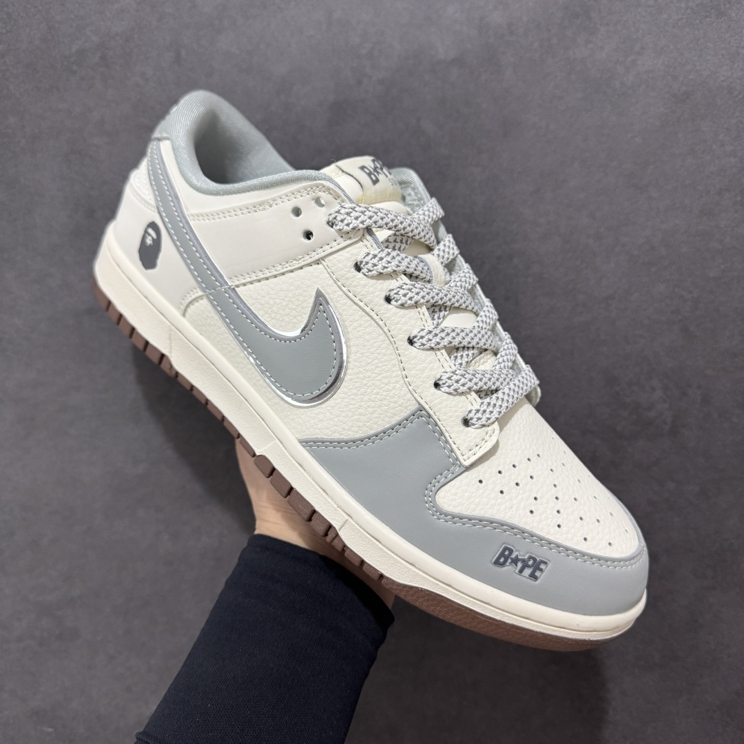 图片[3]-【定制版】Nike SB Dunk Low Bape联名 米灰棕底 周年高端定制 低帮休闲板鞋 JJ2508-558  #定制鞋盒 大厂纯原品质出货 超高清洁度 皮料切割干净无任何毛边 细节完美   尺码：36 36.5 37.5 38 36.5 39 40 40.5 41 42 42.5 43 44 44.5 45-选品中心