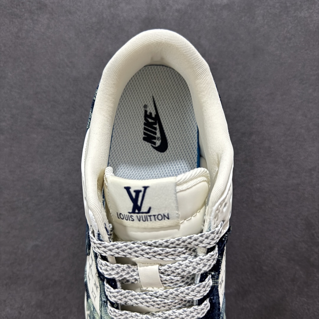 图片[7]-【定制版】Nike SB Dunk Low LV联名 深蓝牛仔 周年高端定制 低帮休闲板鞋 #定制鞋盒 大厂纯原品质出货 超高清洁度 皮料切割干净无任何毛边 细节完美 货号：CH8311-288 尺码：36 36.5 37.5 38 36.5 39 40 40.5 41 42 42.5 43 44 44.5 45-选品中心