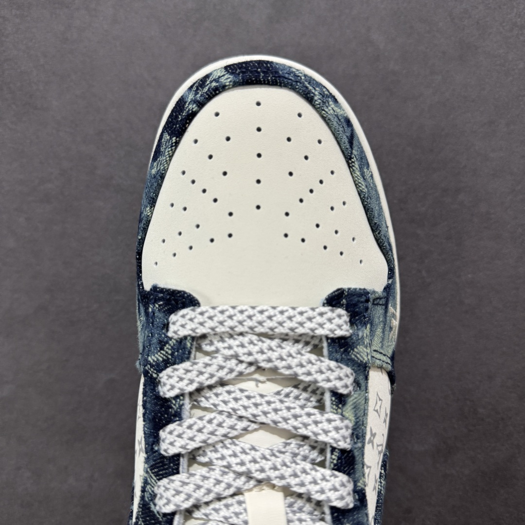 图片[8]-【定制版】Nike SB Dunk Low LV联名 深蓝牛仔 周年高端定制 低帮休闲板鞋 #定制鞋盒 大厂纯原品质出货 超高清洁度 皮料切割干净无任何毛边 细节完美 货号：CH8311-288 尺码：36 36.5 37.5 38 36.5 39 40 40.5 41 42 42.5 43 44 44.5 45-选品中心
