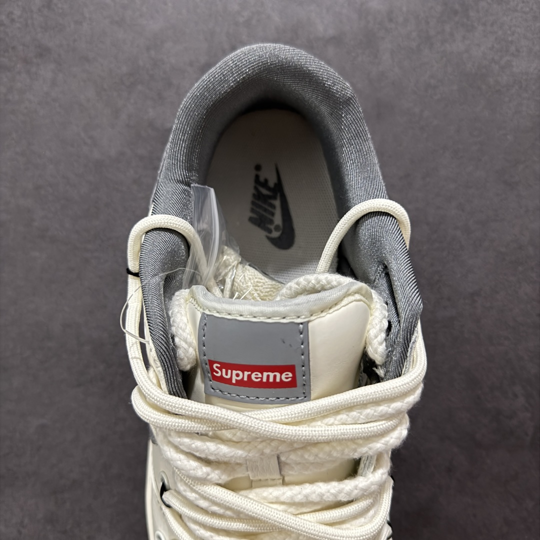 图片[7]-【定制版】Nike SB Dunk Low Sup系列 绑带米白灰勾 周年高端定制 低帮休闲板鞋 YX5066-281  #定制鞋盒 大厂纯原品质出货 超高清洁度 皮料切割干净无任何毛边 细节完美   尺码：36 36.5 37.5 38 36.5 39 40 40.5 41 42 42.5 43 44 44.5 45-选品中心