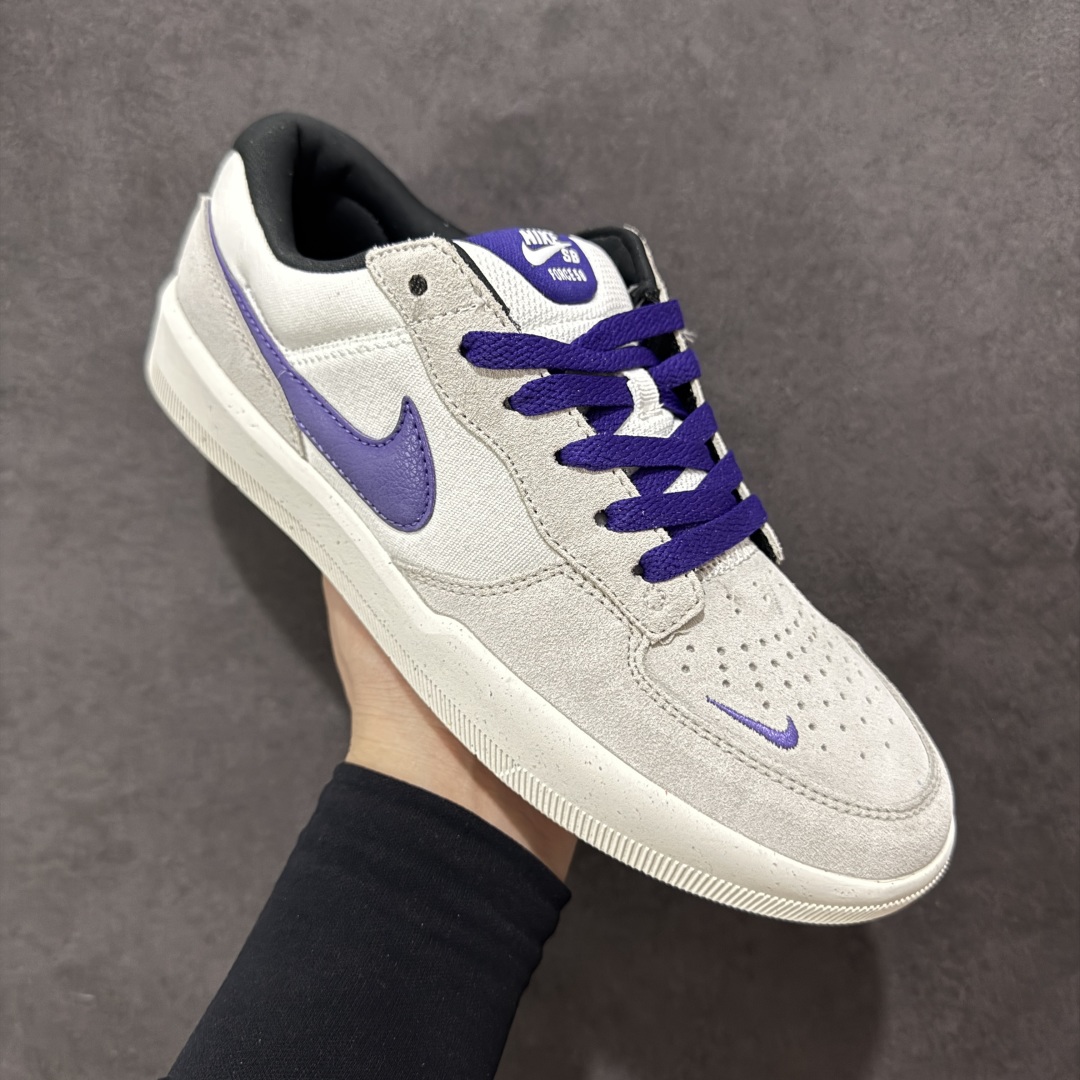 图片[3]-【纯原版】Nike SB Force 58 紫罗兰 此款为您提供杯底的耐用性和硫化鞋的灵活性。由帆布和绒面革制成，饰有穿孔，整体外观注入了传统篮球DNA。 货号：DV5477-006 尺码：35.5 36 36.5 37.5 38 38.5 39 40 40.5 41 42 42.5 43 44 44.5 45-选品中心