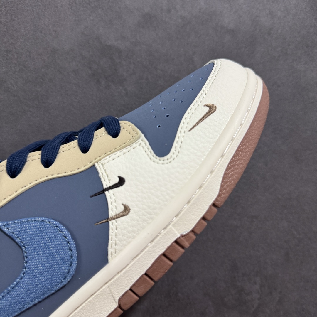 图片[5]-【定制版】Nike SB Dunk Low x Stussy 白蓝棕三小钩 纯原大厂出品 极力推荐 原装头层材料 独家版型蒸餾加工 帶來的是更好的视觉和脚感体验 大厂纯原品质出货 清洁度 电绣工艺 皮料切割干净无任何毛边 细节完美 货号：XD1588 209 尺码：36 36.5 37.5 38 38.5 39 40 40.5 41 42 42.5 43 44 44.5 45-选品中心