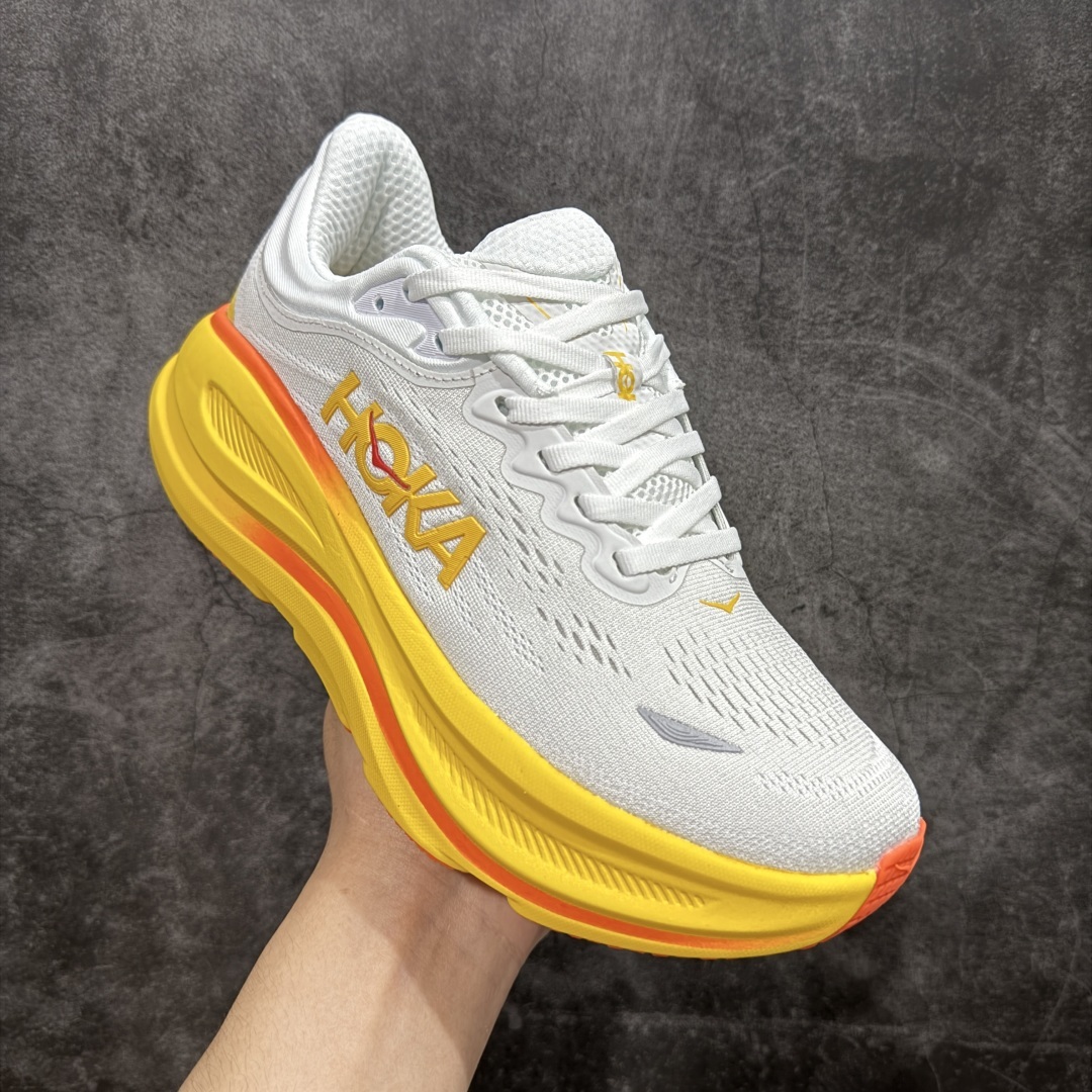 【纯原版】HOKA ONE ONE Bondi 9 WIDE 邦迪九代舒适防滑耐磨低帮休闲跑步鞋