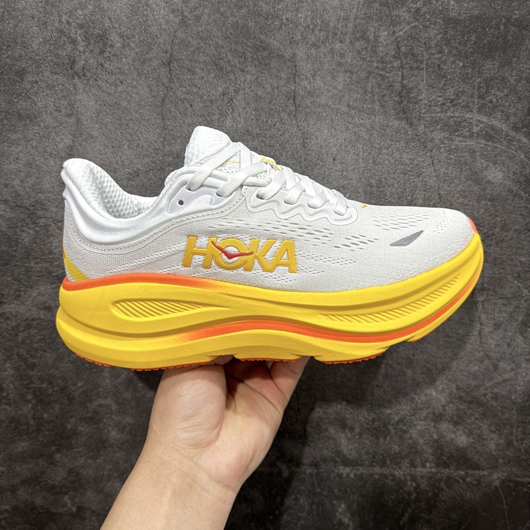【纯原版】HOKA ONE ONE Bondi 9 WIDE 邦迪九代舒适防滑耐磨低帮休闲跑步鞋