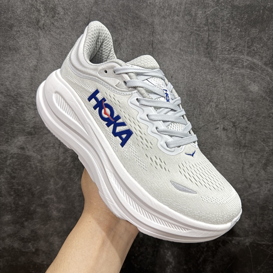 【纯原版】HOKA ONE ONE Bondi 9 WIDE 邦迪九代舒适防滑耐磨低帮休闲跑步鞋
