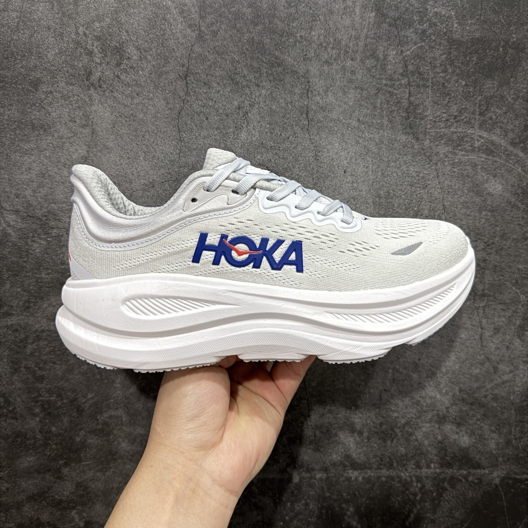 【纯原版】HOKA ONE ONE Bondi 9 WIDE 邦迪九代舒适防滑耐磨低帮休闲跑步鞋