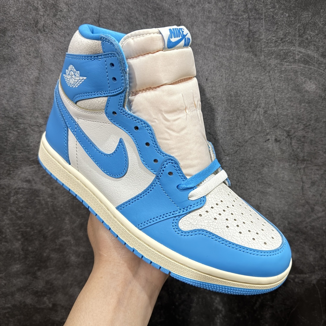 【纯原】Air Jordan 1 High UNC Reimagined AJ1 乔1做旧北卡蓝复