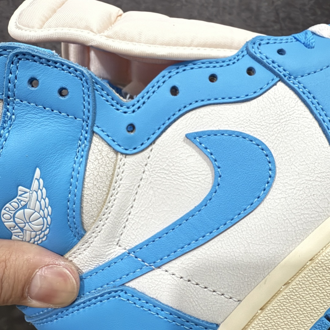 【纯原】Air Jordan 1 High UNC Reimagined AJ1 乔1做旧北卡蓝复