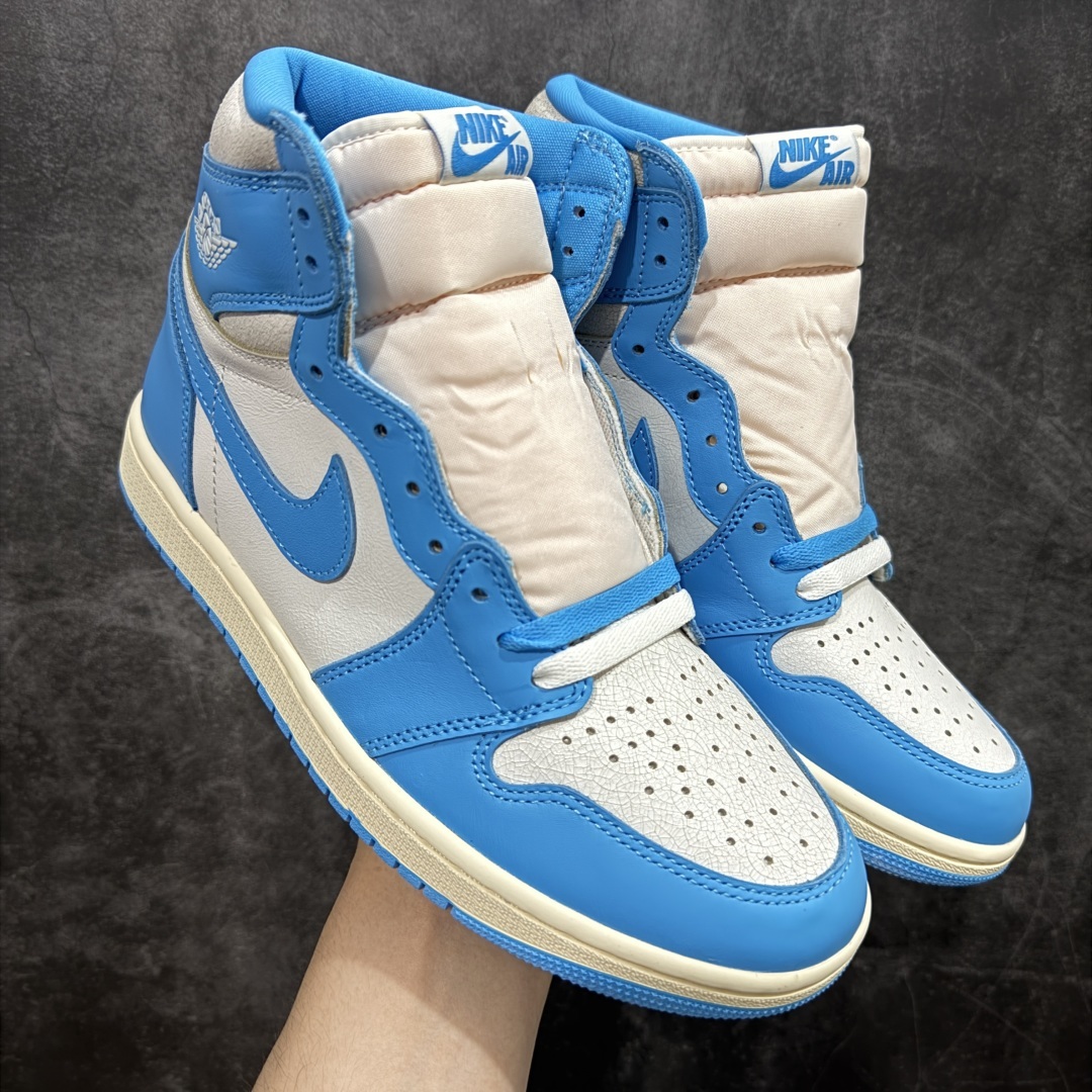 【纯原】Air Jordan 1 High UNC Reimagined AJ1 乔1做旧北卡蓝复