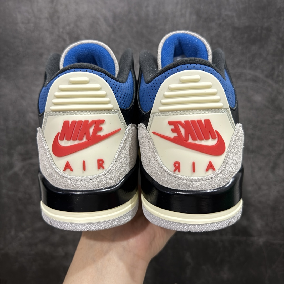 【纯原】Air Jordan AJ3 Retro''Rare Air AJ3 乔3小反勾 黑灰蓝