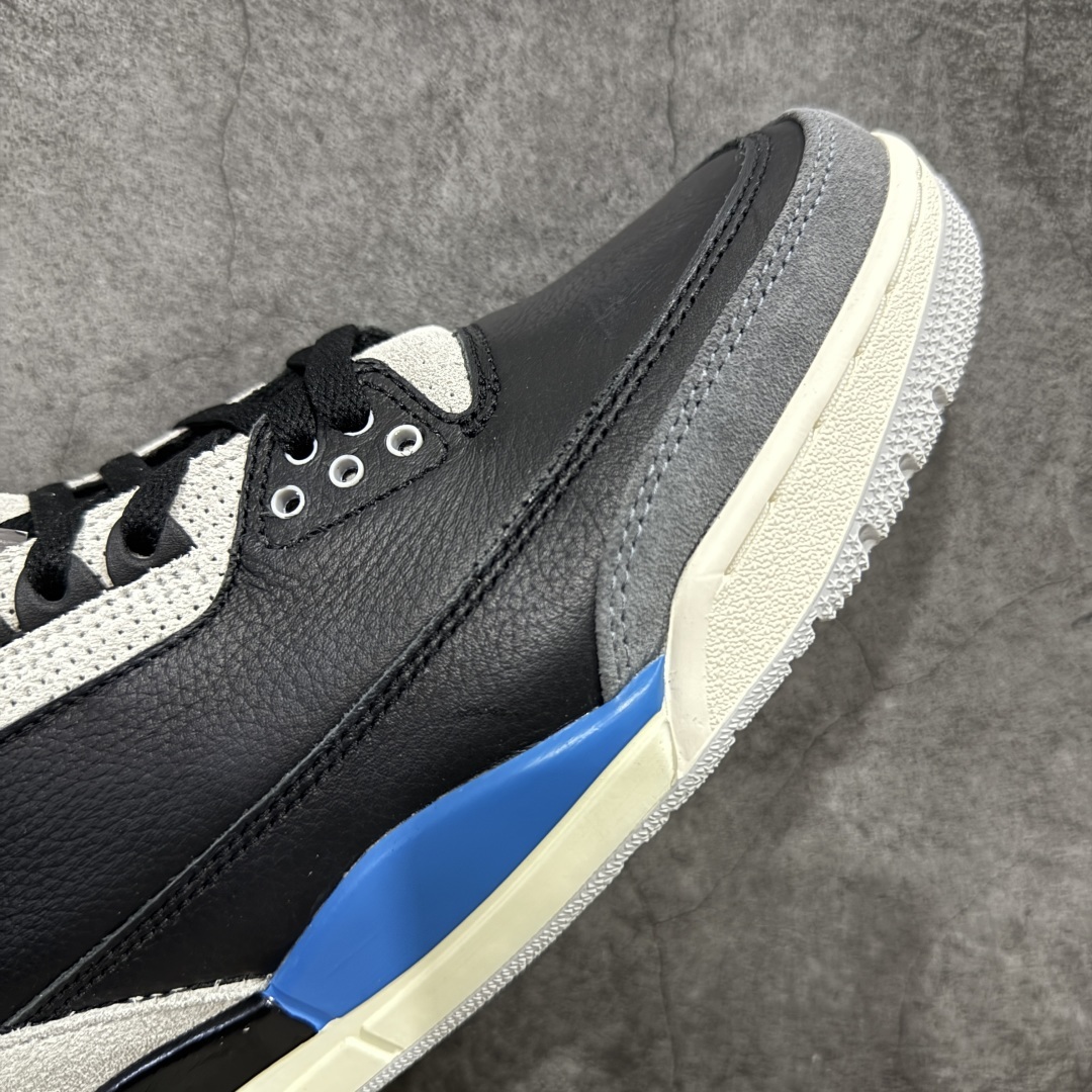 【纯原】Air Jordan AJ3 Retro''Rare Air AJ3 乔3小反勾 黑灰蓝