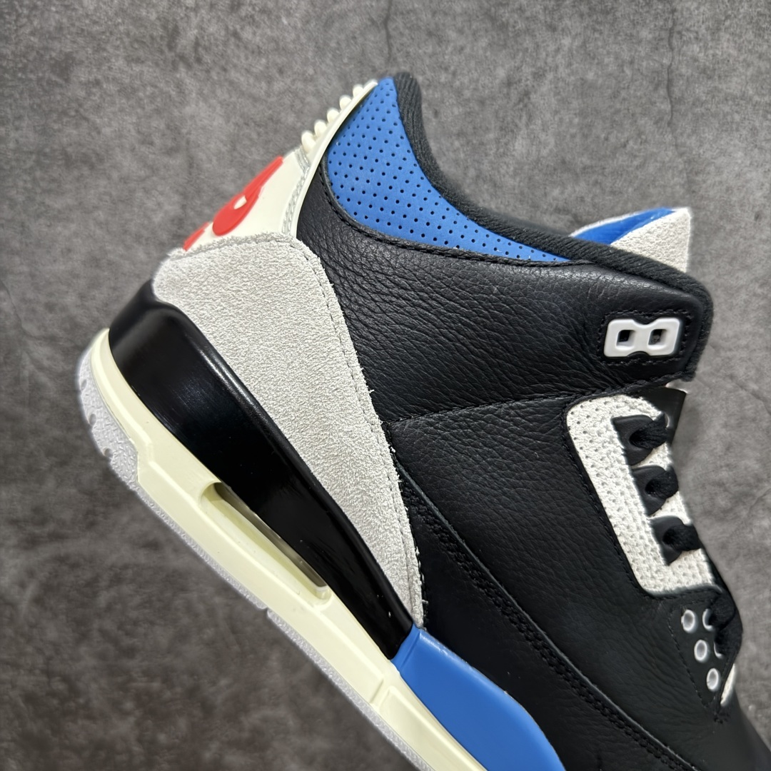 【纯原】Air Jordan AJ3 Retro''Rare Air AJ3 乔3小反勾 黑灰蓝