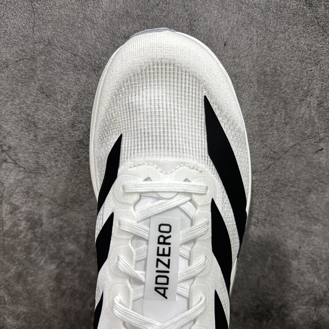 260 PK版AD Adizero Evo SL M 白黑零度系列马拉松轻量竞速运动跑鞋 JH6206