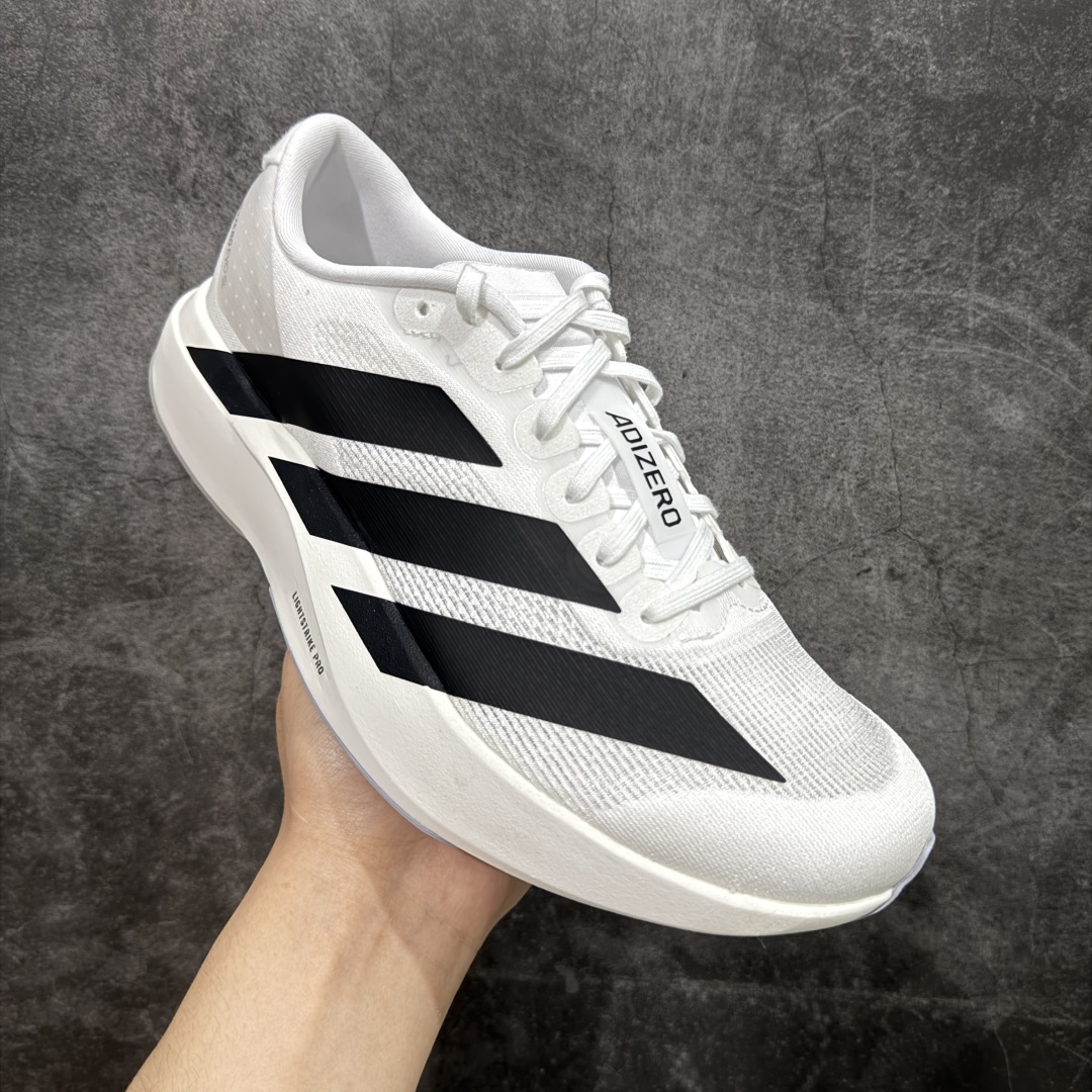 260 PK版AD Adizero Evo SL M 白黑零度系列马拉松轻量竞速运动跑鞋 JH6206