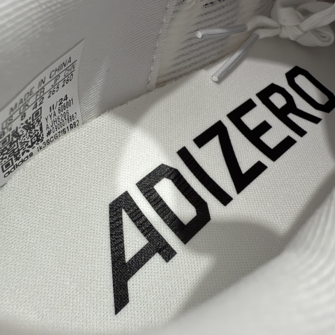  
AD Adizero Evo SL M 白黑零度系列马拉松轻量竞速运动跑鞋   JH6206

原材
