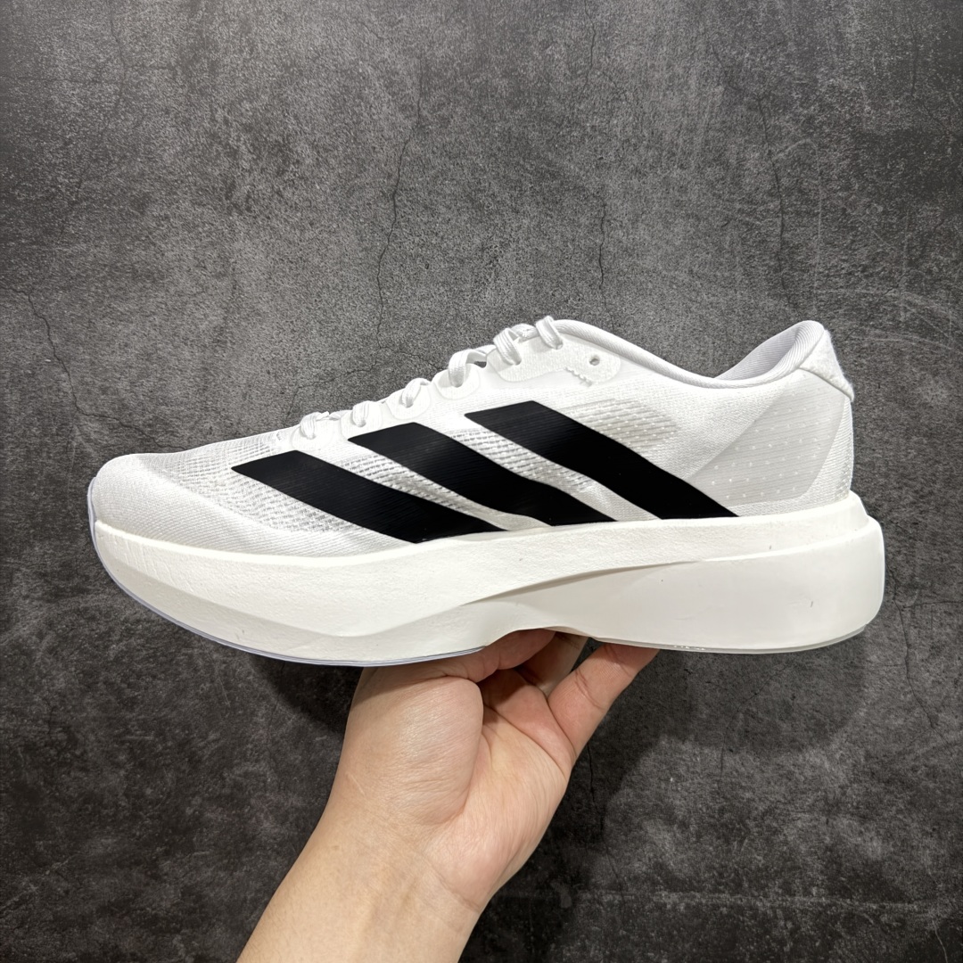 260 PK版AD Adizero Evo SL M 白黑零度系列马拉松轻量竞速运动跑鞋 JH6206