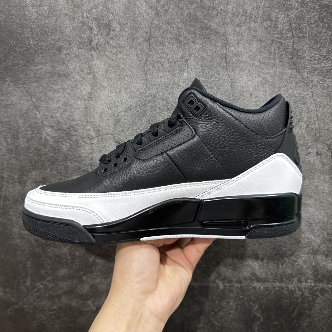  
【纯原】 Air Jordan 3 Retro AJ3 藤原浩黑白 DA3595-001 世面目前唯