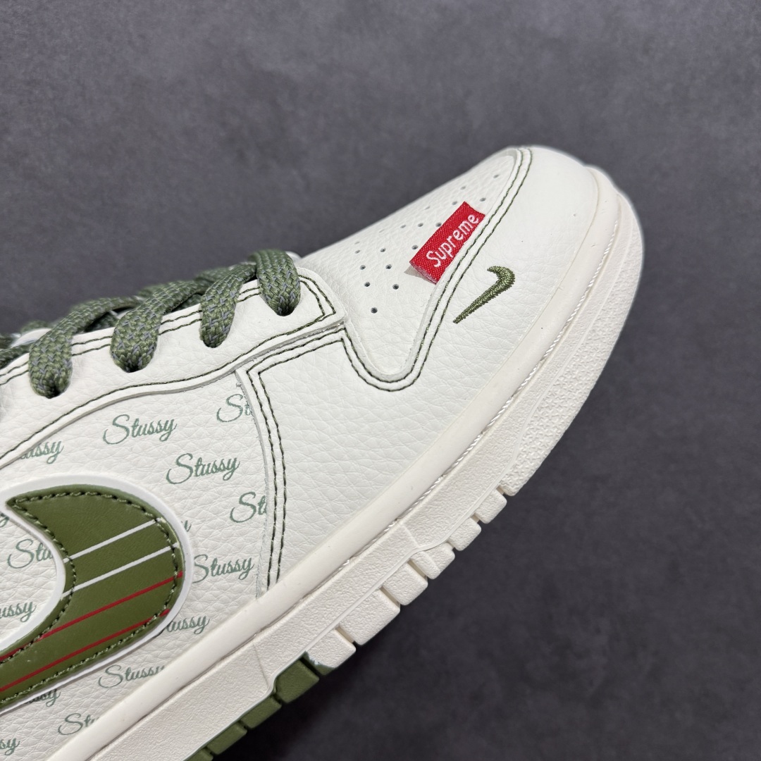 图片[5]-【定制版】Nike SB Dunk Low 斯图西联名 米绿双拼 周年高端定制 低帮休闲板鞋  #定制鞋盒 大厂纯原品质出货 超高清洁度 皮料切割干净无任何毛边 细节完美   货号：XS6089-533 尺码：36 36.5 37.5 38 36.5 39 40 40.5 41 42 42.5 43 44 44.5 45-选品中心