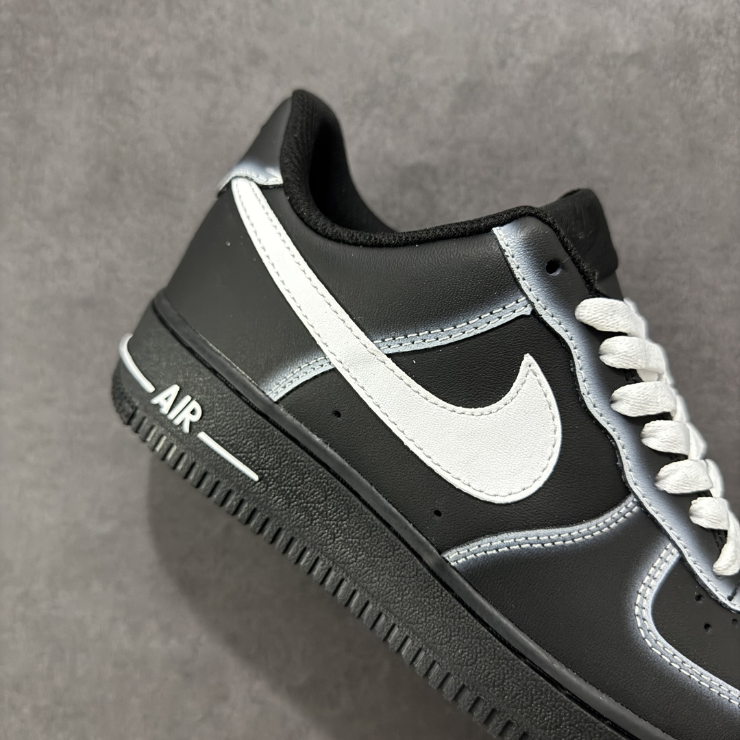 图片[6]-【定制版】Nike Air Force 1\’07 Low 暗夜幽灵 空军一号低帮休闲板鞋 DD8959-001  #定制皮料 定制鞋盒 配件齐全 原楦原纸板 纯正空军版型 内置全掌气垫  尺码：36 36.5 37.5 38 38.5 39 40 40.5 41 42 42.5 43 44 44.5 45-选品中心