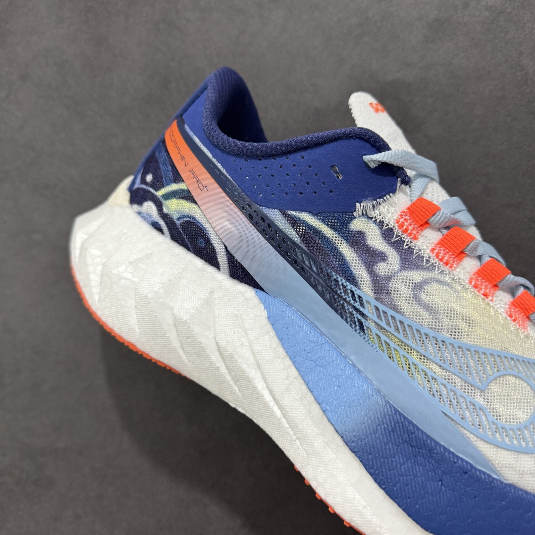 图片[6]-【GX纯原版】SAUCONY索康尼 ENDORPHIN PRO4 啡鹏系列 男女低帮缓震跑步鞋 注意区分市场公司级 品质细节有明显区别 索康尼推出的跑鞋是一款外观激进但脚感舒适的跑鞋 采用了全新的中底设计和鞋面工程 保留了软弹脚感和稳定支撑 适合进阶跑者和喜欢软弹脚感的跑者选择 尺码：36-45带半码-选品中心